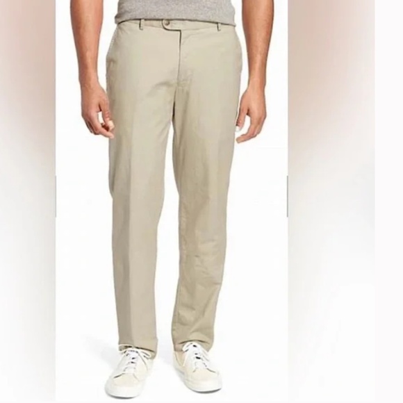 Peter Millar Other - Peter Millar Pants Chino Pima Cotton flat front light Beige Stone size 38 Golf